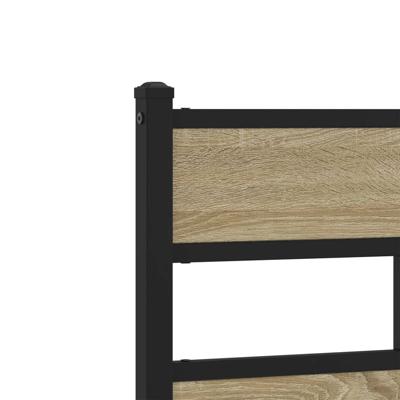 Bedframe zonder matras hout sonoma eikenkleurig 107x200 cm