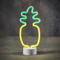 Luca Lighting led verlichting acryl ananas 13x8.5x29.5cm geel - thumbnail