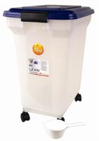 BEWAARCONTAINER LUCHTDICHT TRANSPARANT/BLAUW 45 LTR 46X33,5X50 CM - thumbnail