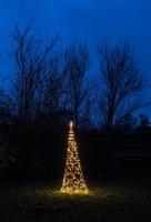 Vlaggenmastverlichting Tree With Star On Pole With Base diameter70X200 cm 236 Led Classic kerstverlichting Anna's Collection - Annas collection - thumbnail