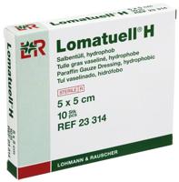 Lomatuell H gaasverband 5cm x 5cm 10 Stuks - thumbnail