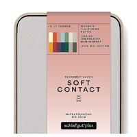 Schlafgut Schlafgut Soft Contact Jersey Flanel Hoeslaken L - 140x200 - 160x200 511 Grey Light - thumbnail
