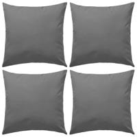 VidaXL Buitenkussens 45x45 cm grijs 4 st - thumbnail