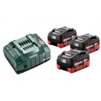 Metabo Accessoires Basis-set: Accu-packs + lader Basisset 18 V: 3 x LiHD 5.5 Ah, lader AS - 685074000 - thumbnail