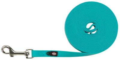 TRIXIE HONDENRIEM EASY LIFE SLEEPLIJN OCEAAN BLAUW / TURQUOISE 5 MTRX1,3 CM - thumbnail
