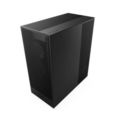 NZXT h7 flow rgb (2024) midi tower behuizing (zwart | 2x usb-a | 1x usb-c | rgb | tempered glass)