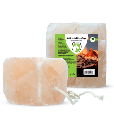 Excellent Horse Salt Lick Himalaya 3-4 kg (Met touw)