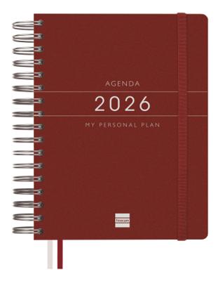 Agenda Finocam Bordeaux Quarto 15,5 x 21,7 cm