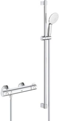 Grohe Grohtherm 800 thermostatische doucheset 15cm met 2 straalsoorten chroom