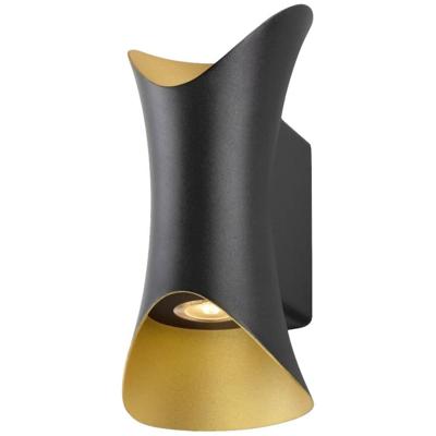 SLV Grote led up & downlighterModela zwart met goud - 1007807