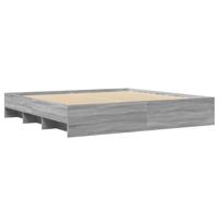 Bedframe zonder matras 180x200 cm spaanplaat grijs Sonoma - thumbnail
