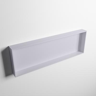 MONDIAZ EASY Nis 89,5x29,5cm in solid surface kleur Cale | Cale. 1 vak geschikt voor in- of opbouw MONDIAZ EASY Nis 89,5x29,5cm in solid surface kleur Cale | Cale. 1 vak geschikt voor in- of opbouw