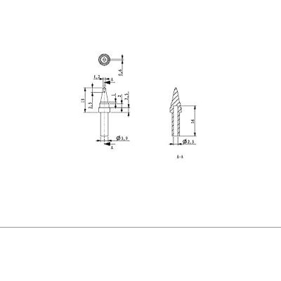 TOOLCRAFT HF-1,2MF Tip patroon Beitelvorm Grootte soldeerpunt 1.2 mm Lengte soldeerpunt: 17 mm Inhoud: 1 stuk(s)