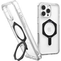 Urban Armor Gear Plyo XTE Backcover Apple iPhone 16 Pro Max Transparant, Zwart Inductieve lading, MagSafe compatible, Met standfunctie, Stootbestendig - thumbnail