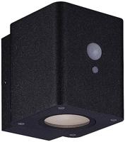 Megatron Loky MT70018 Wandspot op zonne-energie met bewegingsmelder 1 W LED Zwart - thumbnail