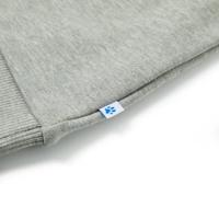 Kindertrui 128 gemleerd lichtkaki - thumbnail