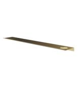 Hotbath &MORE Planchet - 80cm - inclusief bevestigings rails - 1 uitsparing - voor zeepdispenser of beker - Geborsteld messing PVD SH080HBBP - thumbnail