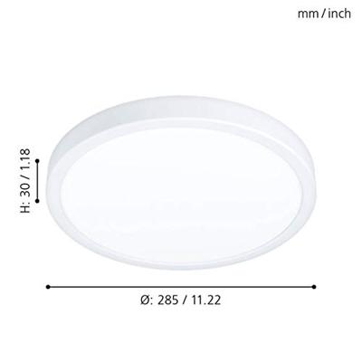 Eglo Witte plafondlampFueva 5 Ø 28,5cm - IP44 - 99265