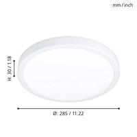 Eglo Witte plafondlampFueva 5 Ø 28,5cm - IP44 - 99265 - thumbnail