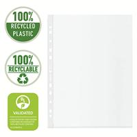 Esselte premium geperforeerde showtas, 100 % gerecycleerd, ft A4, 100 micron, doos van 50 stuks - thumbnail
