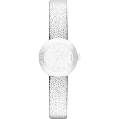 Horlogeband Marc by Marc Jacobs MBM9043 Leder Wit 10mm