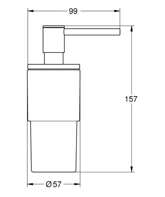 Grohe Spa Atrio Zeepdispenser 5,7x9,9x15,7 cm Chroom