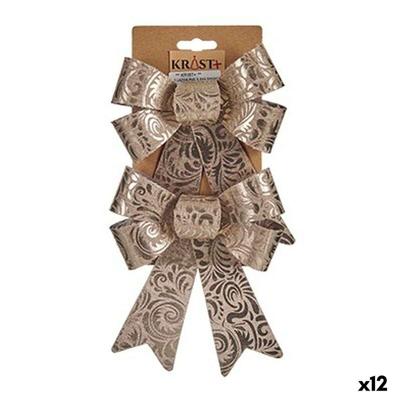 Lussen Krist+ Brons 15 x 4 x 16 cm 15 x 28 x 4 cm Kerstversiering (12 Stuks)