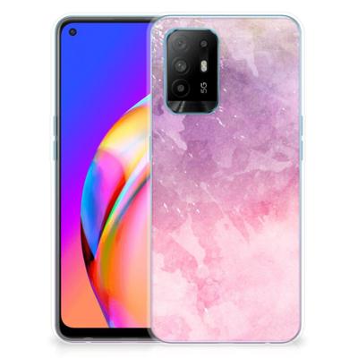 Hoesje maken OPPO A94 5G | Reno5 Z Pink Purple Paint Hoesje maken OPPO A94 5G | Reno5 Z Pink Purple Paint