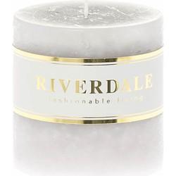 Rustieke Stompkaars grijs 7x7cm Rustieke Stompkaars grijs 7x7cm