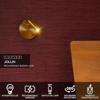 Lucide JOLIJN - Oplaadbare Bedlamp / Wandlamp - Accu/Batterij - Ø 10,2 cm - LED - 1x2W 3000K - Magnetisch - Mat Goud / Messing - thumbnail