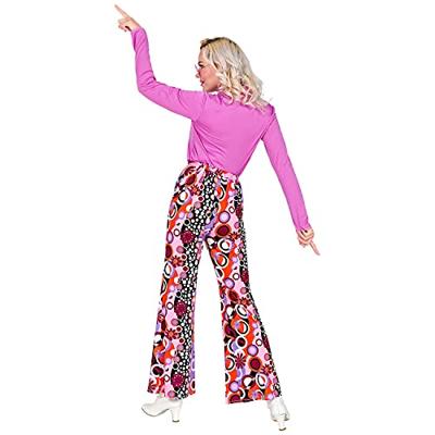 Flared Broek Paars 70&apos;s Groovy Dames - thumbnail