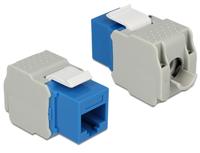 Delock 86343 Keystone-module RJ45-aansluiting > LSA Cat.6 UTP blauw - thumbnail