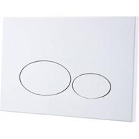 Tweedekans Saqu Oval bedieningspaneel mat wit voor Geberit Sigma reservoir 12cm (UP320) 06822 - thumbnail
