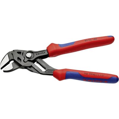 Knipex sleuteltang | lengte 180 mm zwart gefosfateerd | spanwijdte 40 mm meercomponenten mantels | 1 stuk - 86 02 180 - 86 02 180