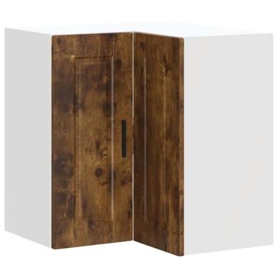 Keuken hoekkast "Porto" bewerkt hout gerookt eikenkleurig