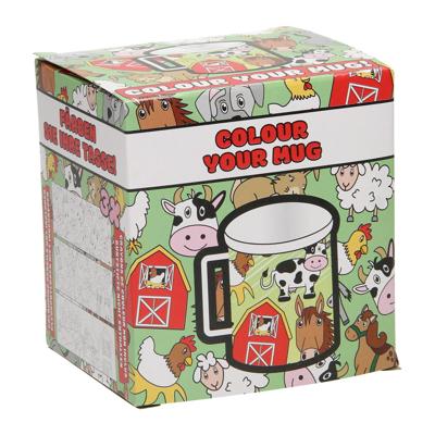 Duckiez Kleur je eigen mok boerderij dieren Duckiez Kleur je eigen mok boerderij dieren