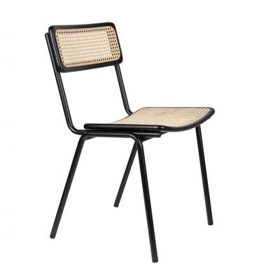 Zuiver Jort stoel black/natural