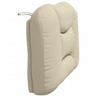 Hoofdbordkussen 90 cm stof crmekleurig - thumbnail