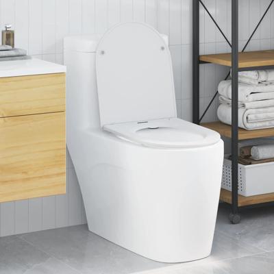 VidaXL Toiletzitting wit 47 x 36 x 3,4 cm duroplast