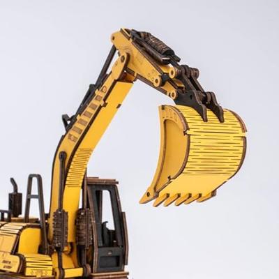 Robotime Excavator houten bouwpakket - thumbnail
