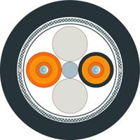 Siemens 6XV18733GT20 Glasvezel Optische vezel Aansluitkabel Zwart, Oranje 50/125 µ Multimode OM2 - thumbnail