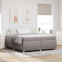 Bedframe met matras Taupe 180 x 200 cm Stof - thumbnail