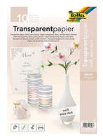 Transparant papier Folia A4 115gr 10 vel wit - thumbnail