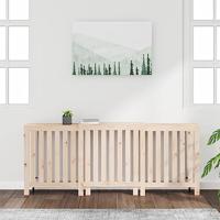 Radiatorombouw 210x21x85 cm massief grenenhout - thumbnail