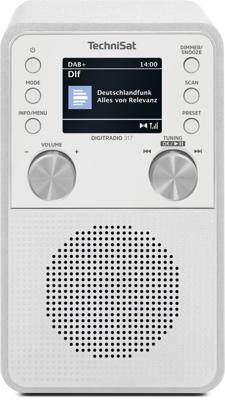 TechniSat DIGITRADIO 317 Radio DAB+, FM FM, DAB+, Bluetooth, AUX Wekfunctie Wit