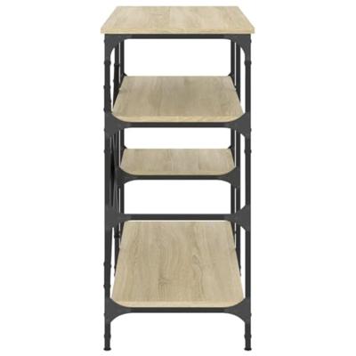 VidaXL Bakkersrek 90x40x84 cm bewerkt hout en metaal sonoma eiken