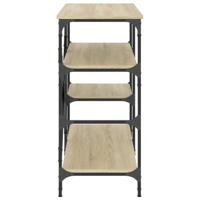 VidaXL Bakkersrek 90x40x84 cm bewerkt hout en metaal sonoma eiken - thumbnail