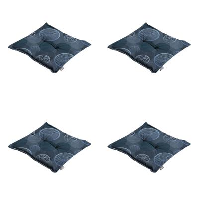 Zitkussen Hocker Circle blauw 50 cm x 50 cm (4 stuks) Madison - Madison Zitkussen Hocker Circle blauw 50 cm x 50 cm (4 stuks) Madison - Madison