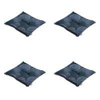 Zitkussen Hocker Circle blauw 50 cm x 50 cm (4 stuks) Madison - Madison - thumbnail