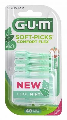GUM Soft-Picks comfort flex mint medium 40 Stuks GUM Soft-Picks comfort flex mint medium 40 Stuks